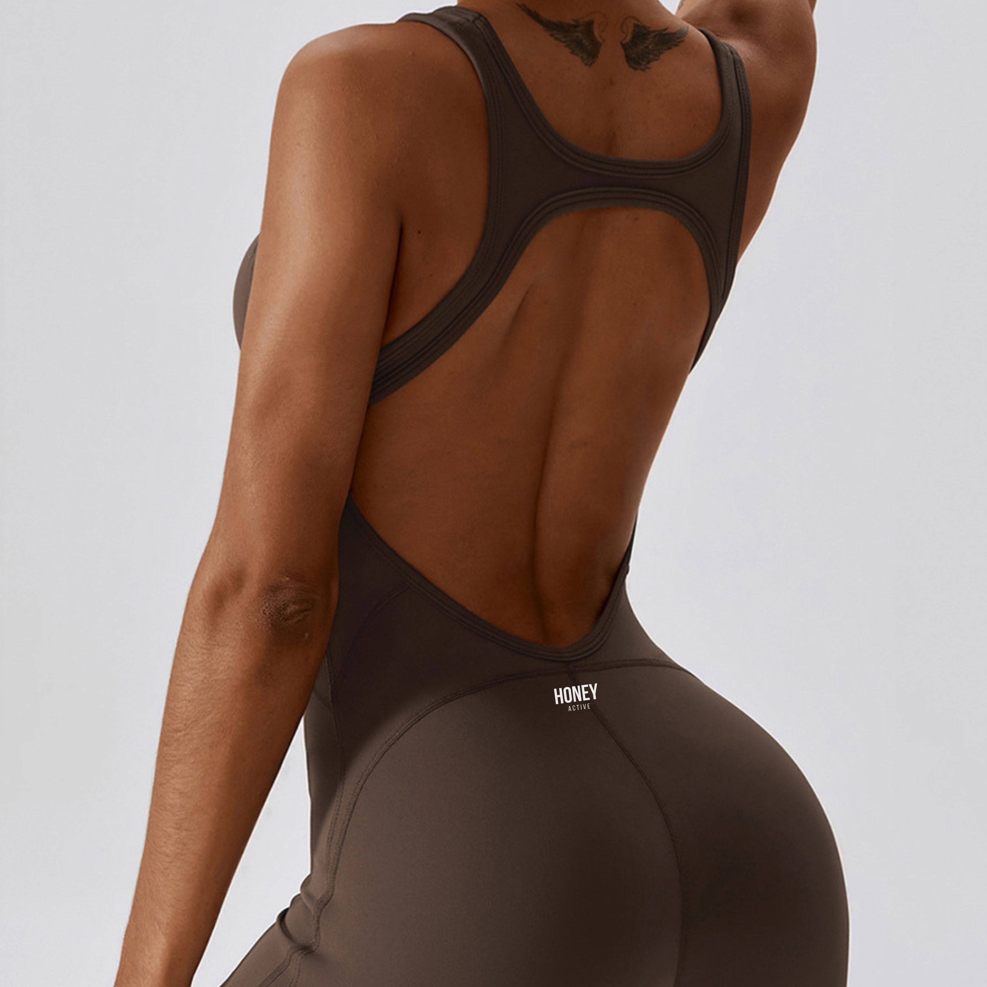 Open-back Flare Jumpsuit