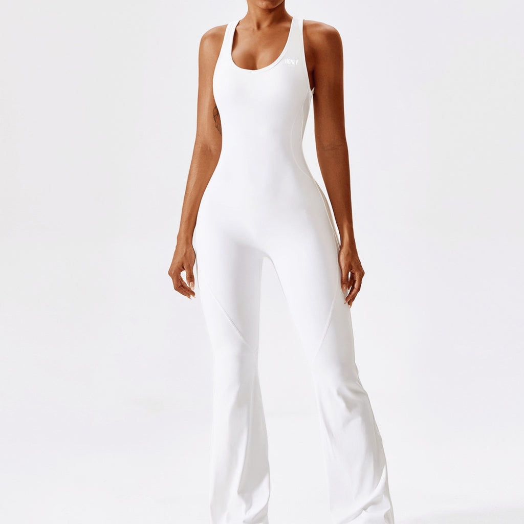 Open-back Flare Jumpsuit