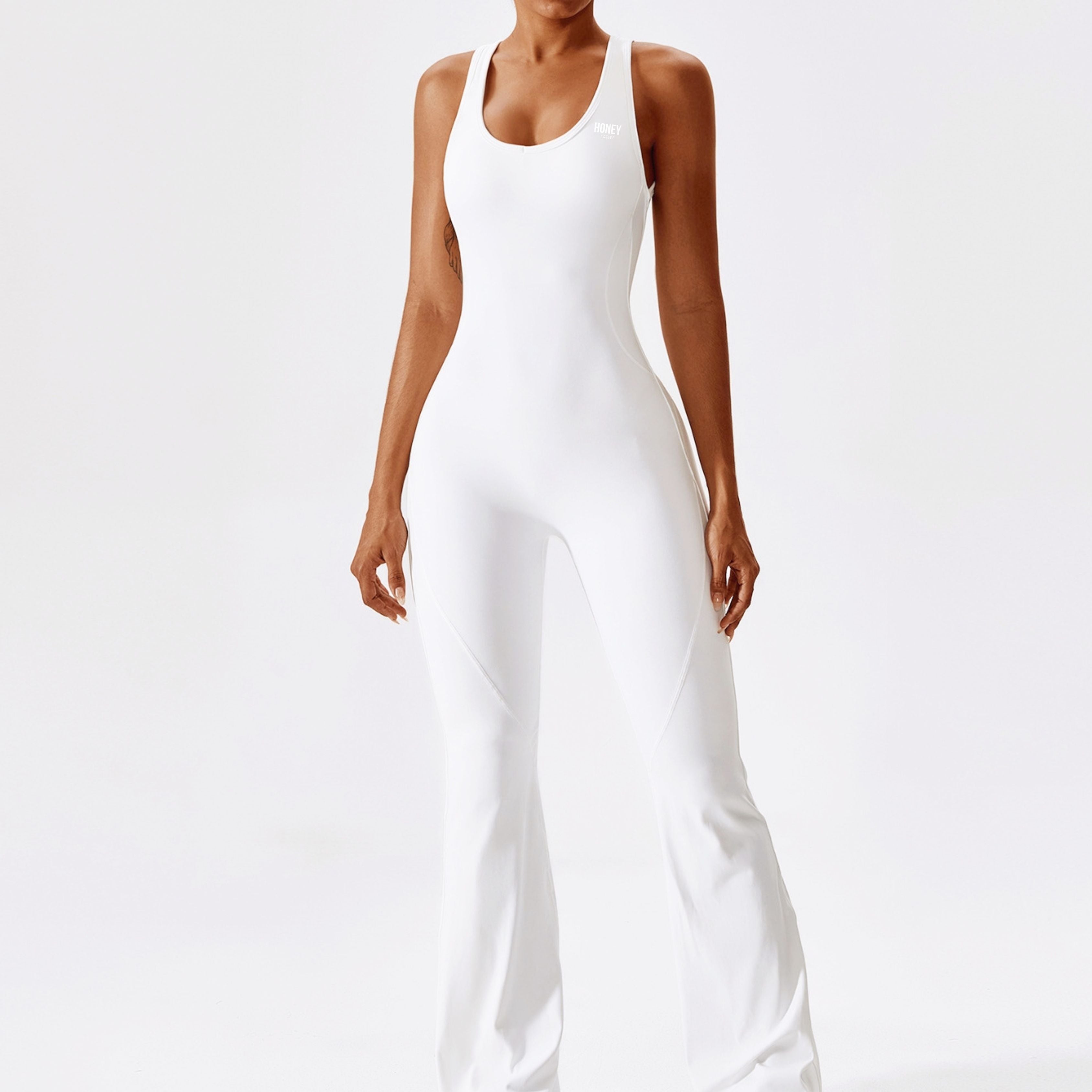 Open-back Flare Jumpsuit